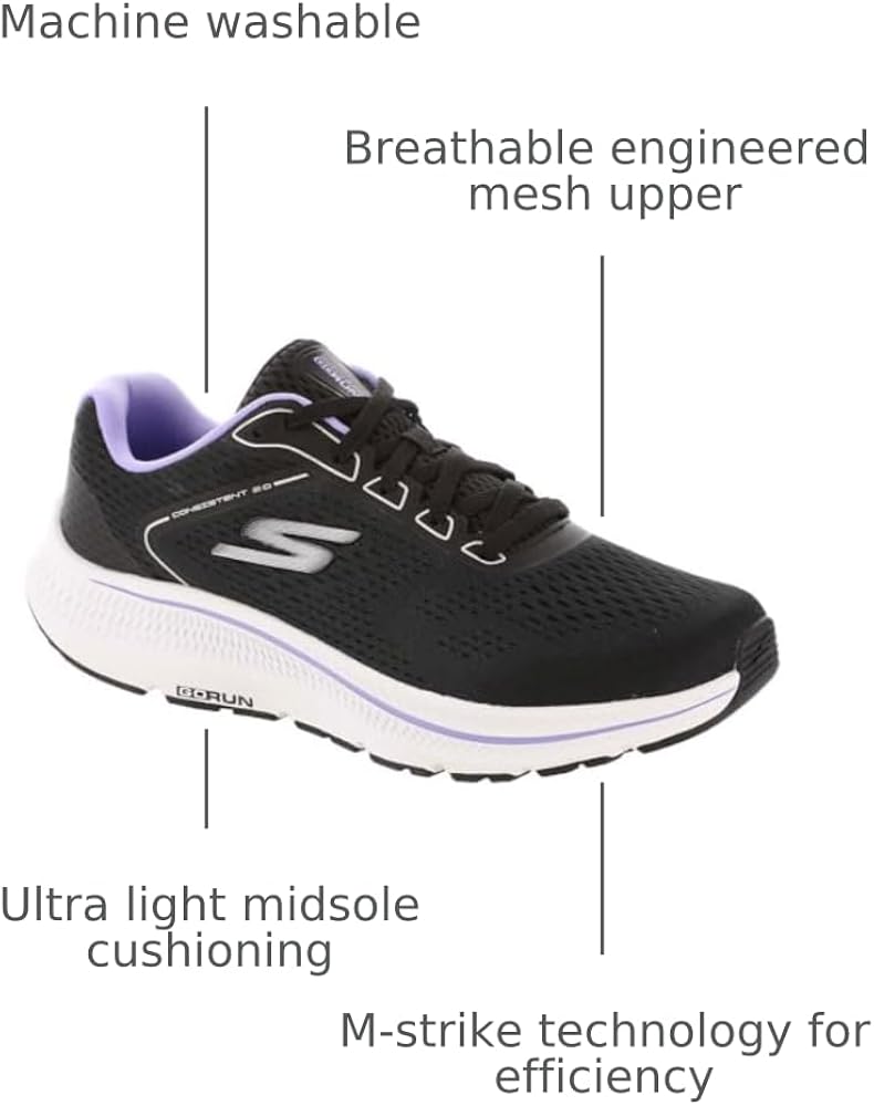 Amazon.com | Skechers Women's Go Run Consistent 2.0 Mile